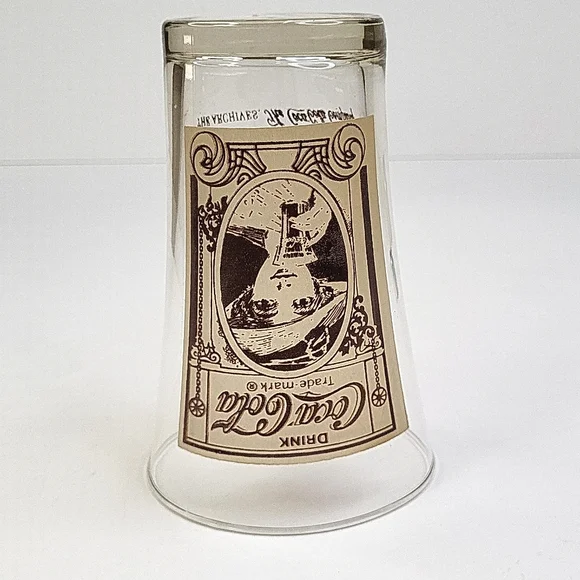 Vintage  Coke Coca Cola Flair Glass - Picture 4 of 17